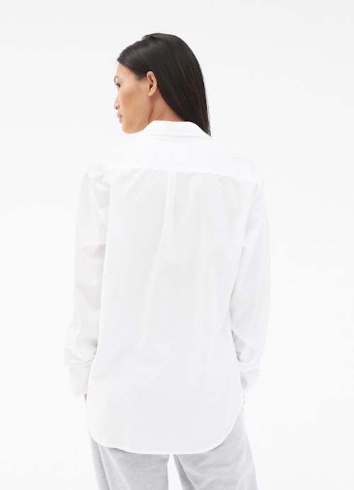 Regular Fit Blouses Poplin Blouse white