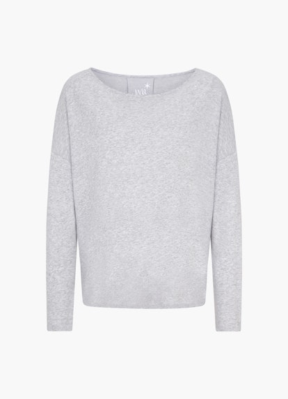 Coupe Loose Fit Sweat-shirts Pull-over en cachemire mélangé l.grey mel.