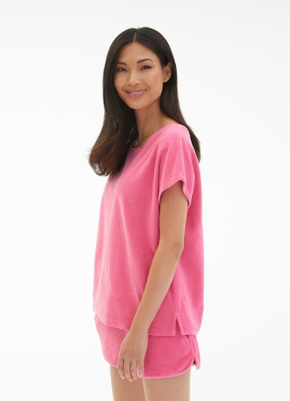 Coupe Regular Fit Sweat-shirts Pull-over en tissu éponge hot pink