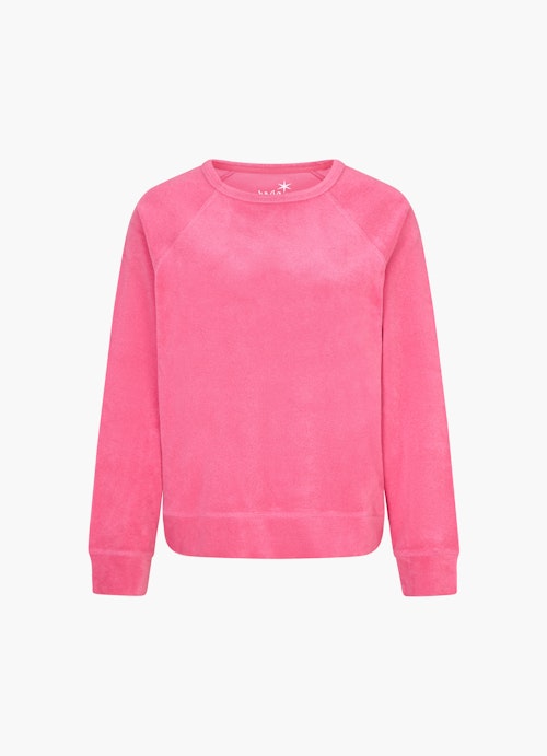 Regular Fit Sweatshirts Terrycloth - Sweater hot pink