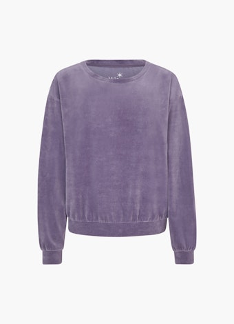Coupe Regular Fit Sweat-shirts Sweat-shirt en velours purple haze