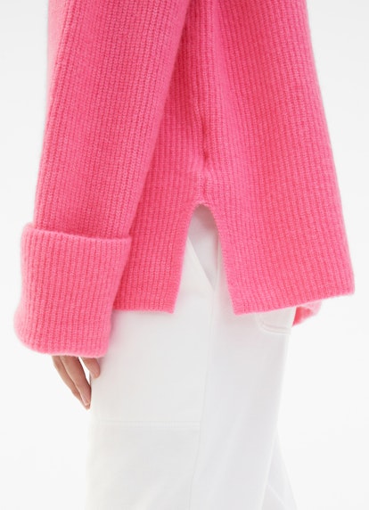 Oversized Fit Knitwear Pullover hot pink