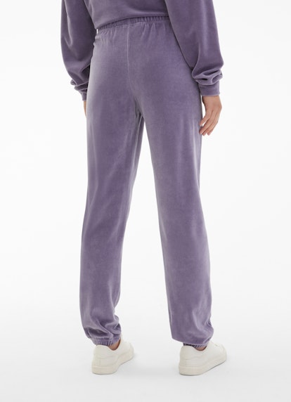 Casual Fit Pants Velvet Sweatpants purple haze
