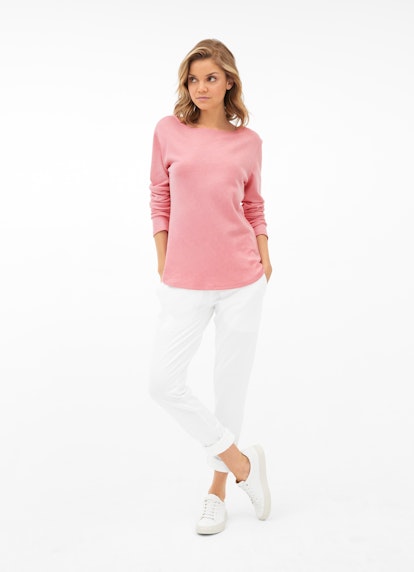 Coupe Slim Fit Sweat-shirts Haut en cachemire mélangé strawberry pink