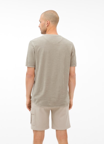 Casual Fit T-Shirts Frottee - T-Shirt olive grey