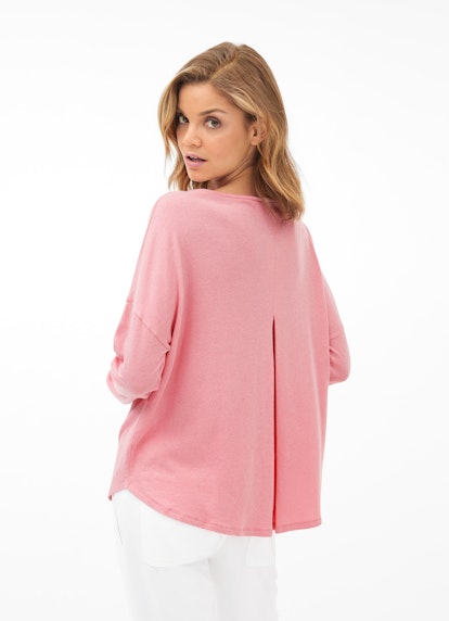 Coupe Loose Fit Sweat-shirts Haut en cachemire mélangé strawberry pink