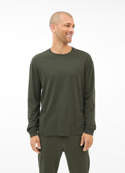 Coupe Loose Fit T-shirts à manches longues T-shirt à manches longues dark green