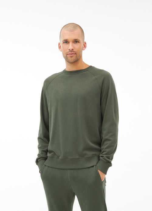 Casual Fit Sweaters Sweatshirt dark green