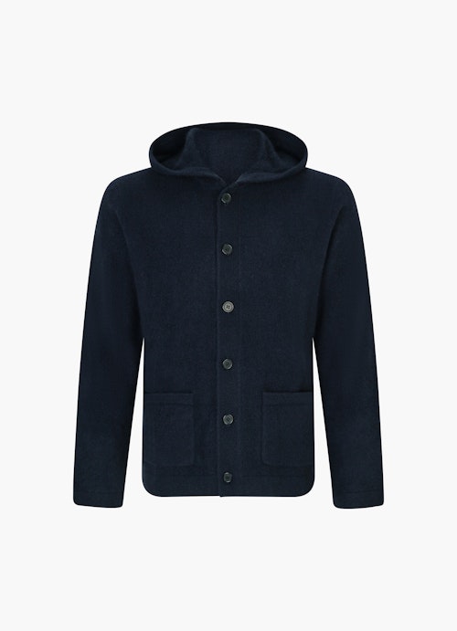 Casual Fit Knitwear Pure Cashmere Cardigan night blue