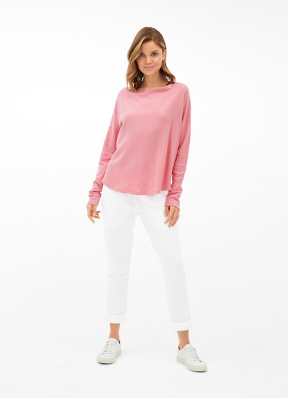 Coupe Loose Fit Sweat-shirts Haut en cachemire mélangé strawberry pink