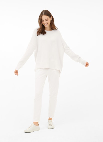 Oversized Fit Strick Cashmere - Pullover eggshell