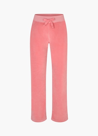 Wide Leg Fit Hosen Samt - Sweatpants strawberry pink