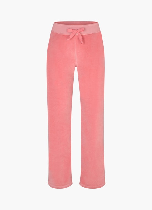 Coupe Wide Leg Fit Pantalons Pantalon de jogging en velours strawberry pink