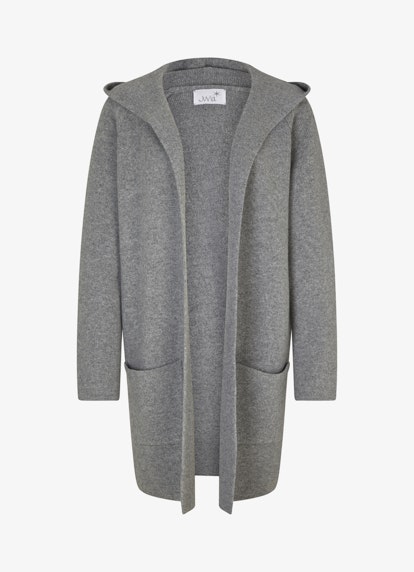 Coupe Casual Fit Maille Manteau en maille ash grey mel.