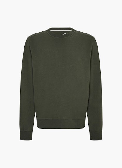 Coupe Regular Fit Pull-over Sweat-shirt dark green