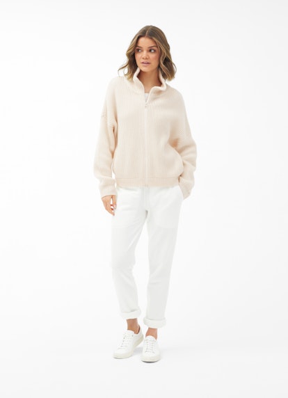 Coupe Casual Fit  Cardigan en maille eggshell