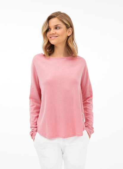 Coupe Loose Fit Sweat-shirts Haut en cachemire mélangé strawberry pink