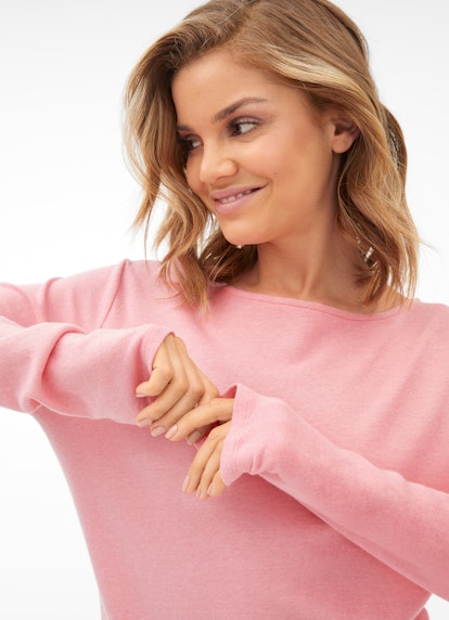 Slim Fit Sweatshirts Cashmix - Sweater strawberry pink