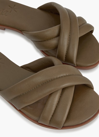Regular Fit Shoes Slide - Mules dark olive