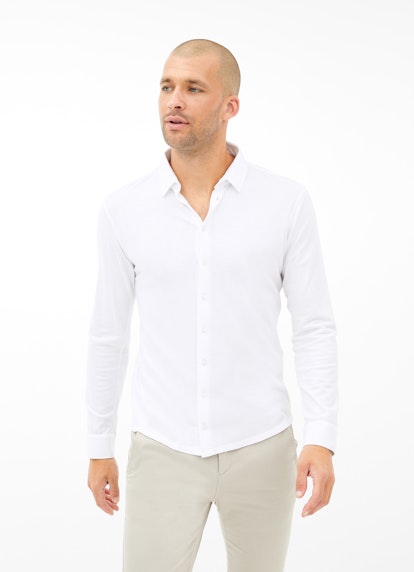 Regular Fit Hemden Jersey - Hemd white
