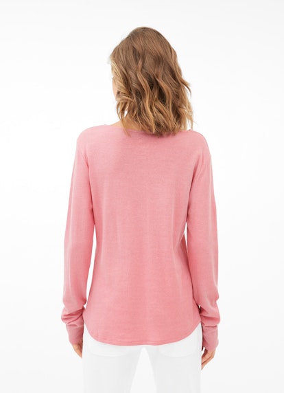 Coupe Slim Fit Sweat-shirts Haut en cachemire mélangé strawberry pink