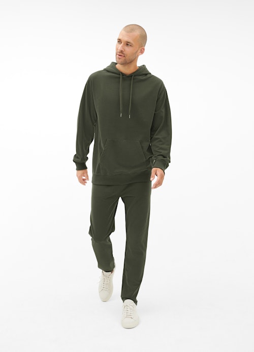 Casual Fit Hoodies Hoodie dark green
