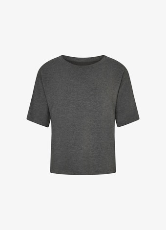 Coupe oversize Athleisure T-shirt en jersey de modal charcoal melange