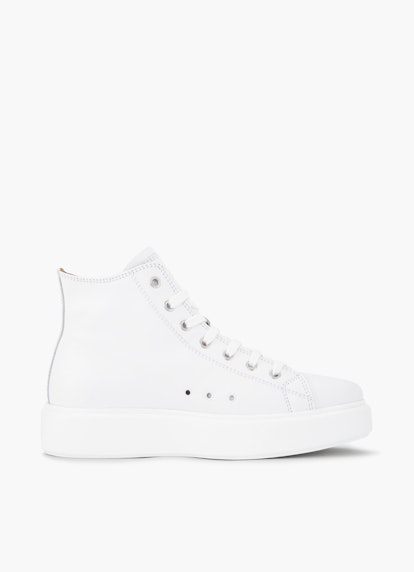 Regular Fit Schuhe Hightop Plateau - Sneaker white