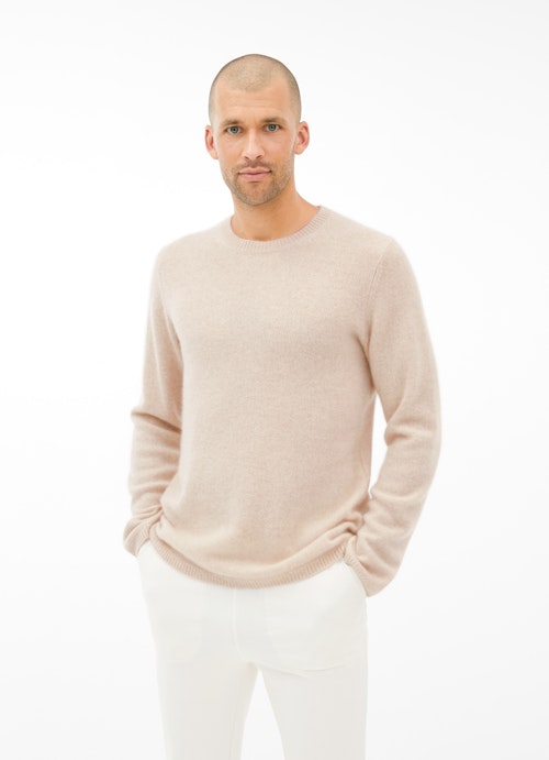 Coupe Regular Fit Maille Pull-over en cachemire sand
