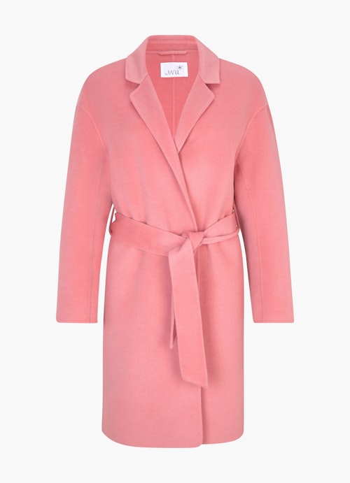 Regular Fit Coats Doubleface Wool Coat strawberry pink