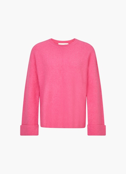 Oversized Fit Knitwear Pullover hot pink