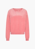Regular Fit Sweatshirts Velvet - Sweater strawberry pink
