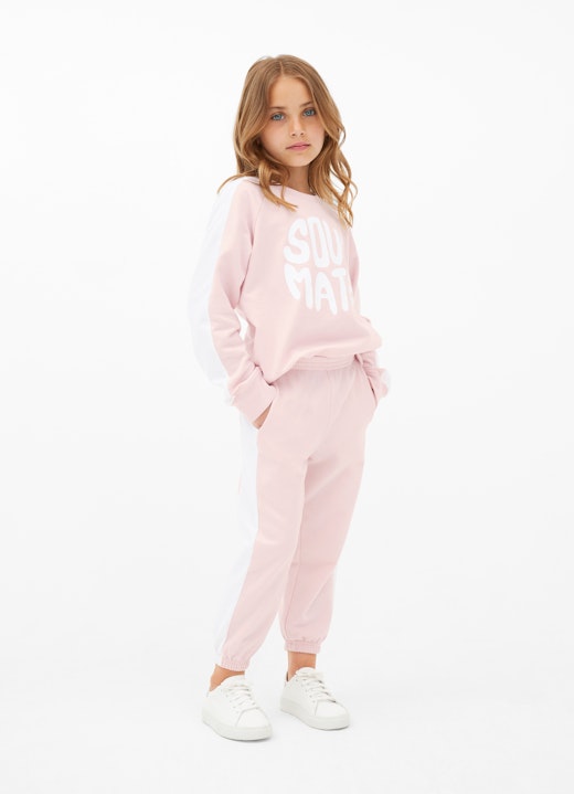 Regular Fit Hosen Sweatpants pale pink