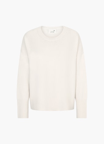 Oversized Fit Knitwear Pure Cashmere Sweater eggshell