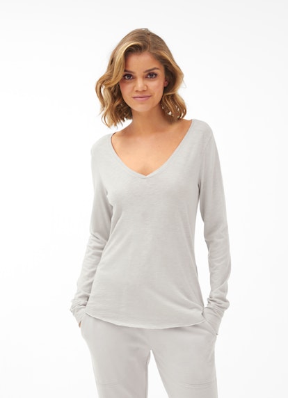 Regular Fit Long sleeve tops Longsleeve silver cloud