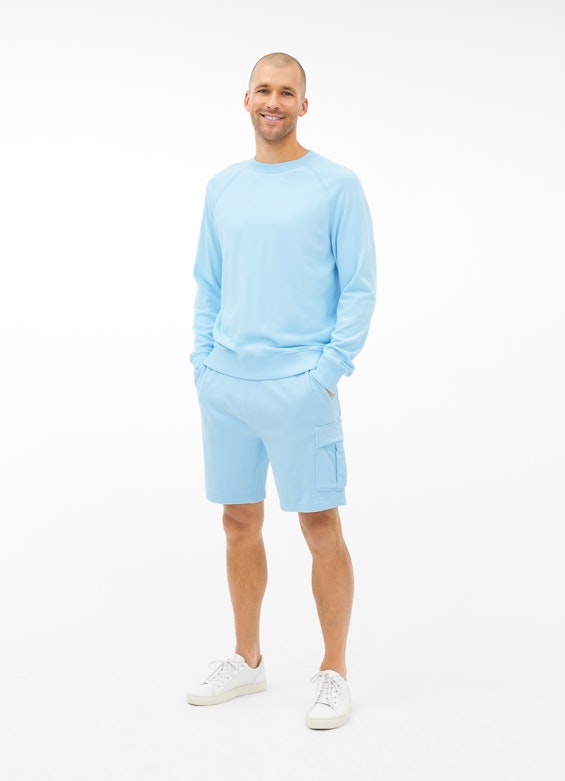 Casual Fit Sweater Sweatshirt faded aqua