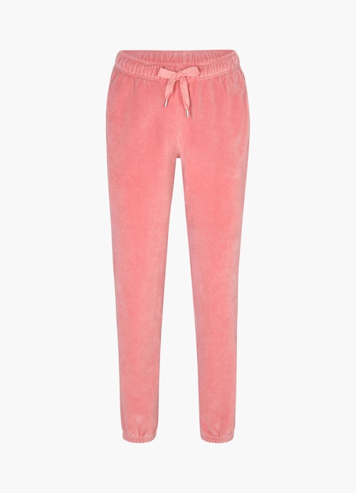 Casual Fit Hosen Samt - Sweatpants strawberry pink