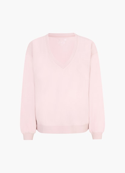 Casual Fit Sweatshirts Sweater mit Puffärmeln pale pink