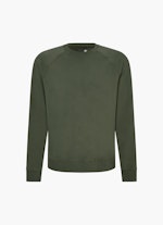 Casual Fit Sweaters Sweatshirt dark green