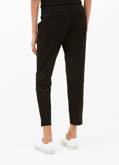 Casual Fit Pants Tech Velours - Trousers black