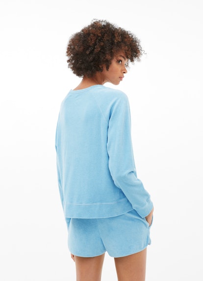 Regular Fit Sweatshirts Terrycloth - Sweater faded aqua