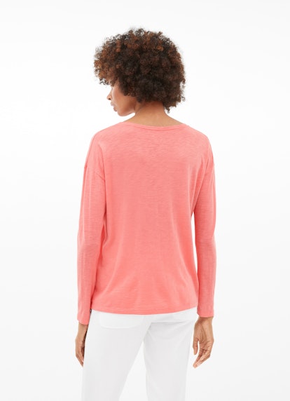 Coupe Casual Fit T-shirts à manches longues T-shirt à manches longues pink coral