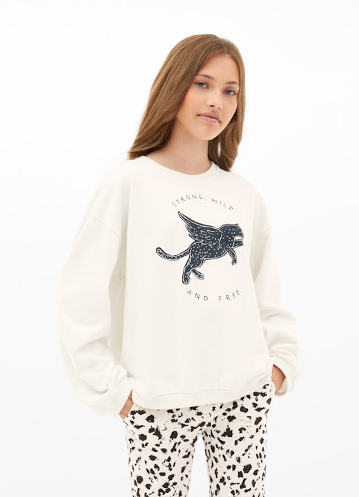 Regular Fit Sweatshirts Sweatshirt eggshell