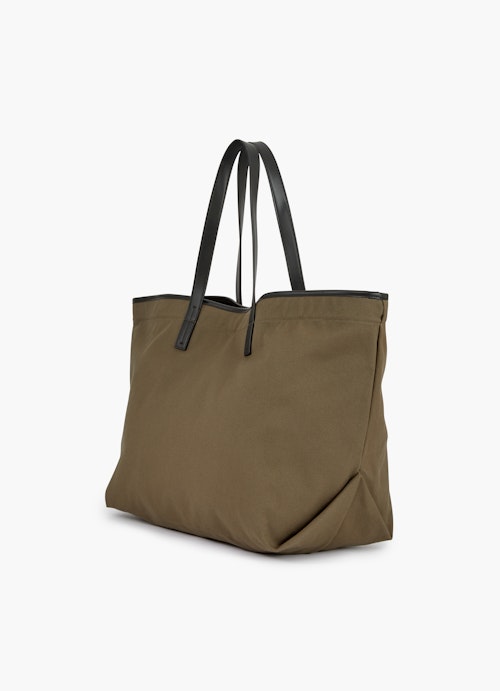 One Size Accessoires Canvas - Shopper dark olive