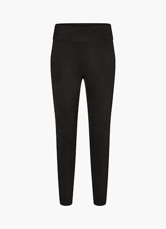 Coupe Slim Fit Pantalons Leggings en velours technique black