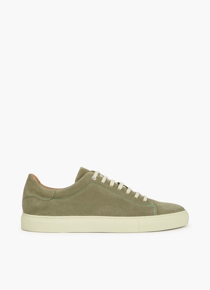 Coupe Regular Fit Chaussures Sneakers en cuir velours olive grey