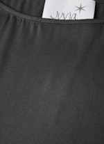 Boxy Fit Blouses Silk Satin - Shirt black