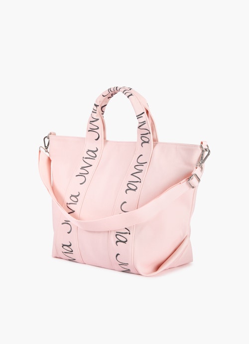 One Size Accessoires Canvas Logo Shopper Bag pale pink