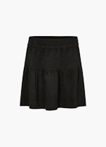 Regular Fit Skirts Tech Velours - Skirt black