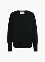 Oversized Fit Strick Cashmere - Pullover black